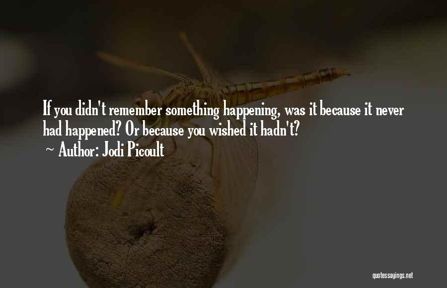 Love Happened Quotes By Jodi Picoult