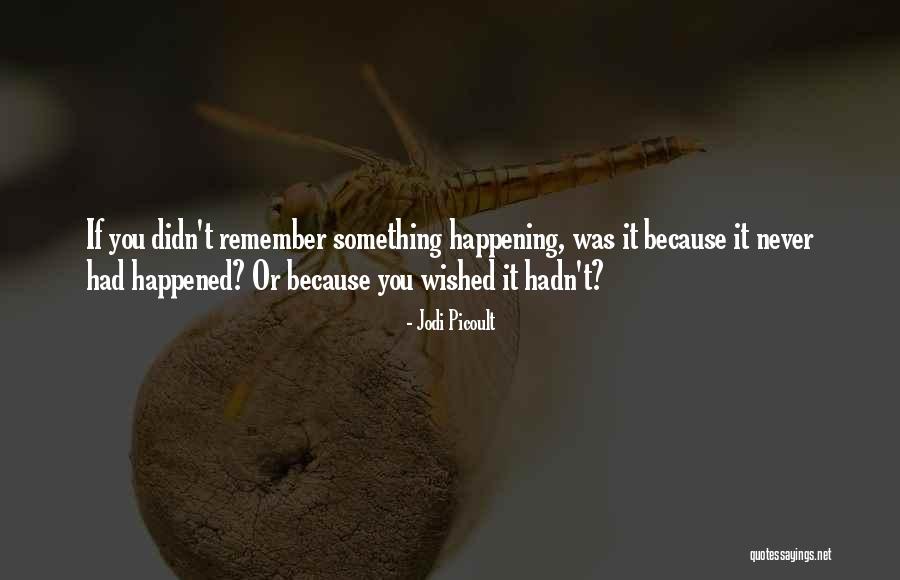 Love Happened Quotes By Jodi Picoult