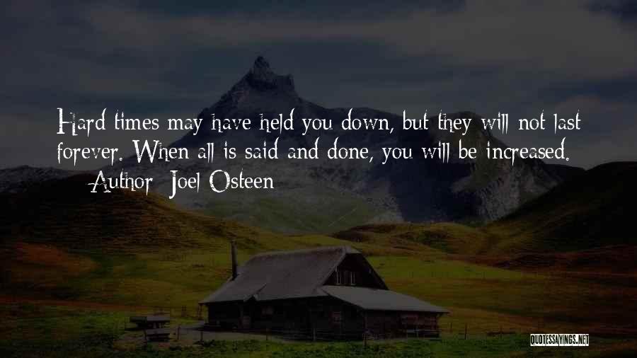 Love Hard Times Quotes By Joel Osteen