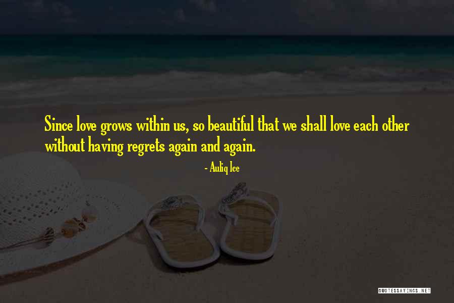 Love Has No Regrets Quotes By Auliq Ice Love Has No Regrets Quotes By Auliq Ice