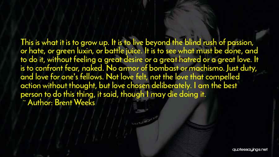 Love Hate Passion Quotes By Brent Weeks