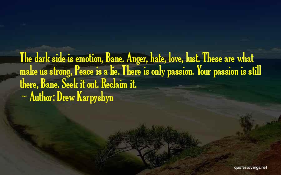 Love Hate Passion Quotes By Drew Karpyshyn