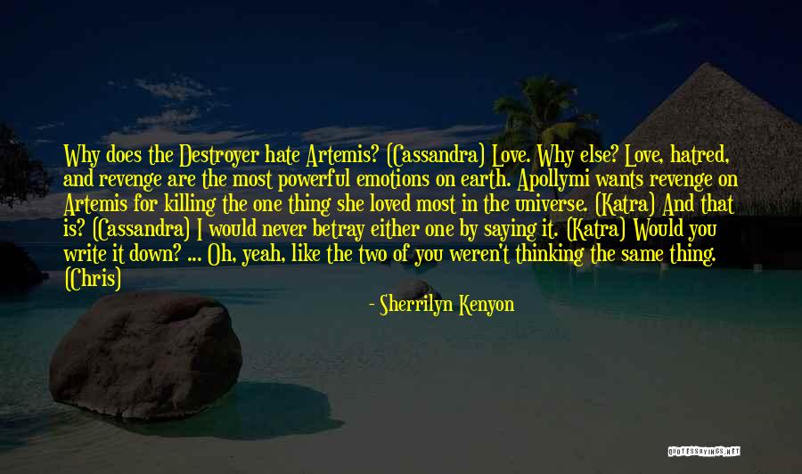 Love Hate Thing Quotes By Sherrilyn Kenyon