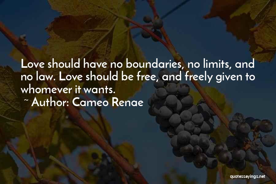 Love Have No Boundaries Quotes By Cameo Renae