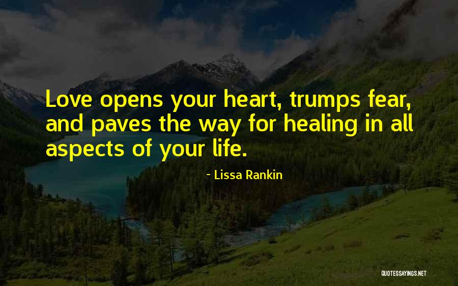 Love Healing All Quotes By Lissa Rankin