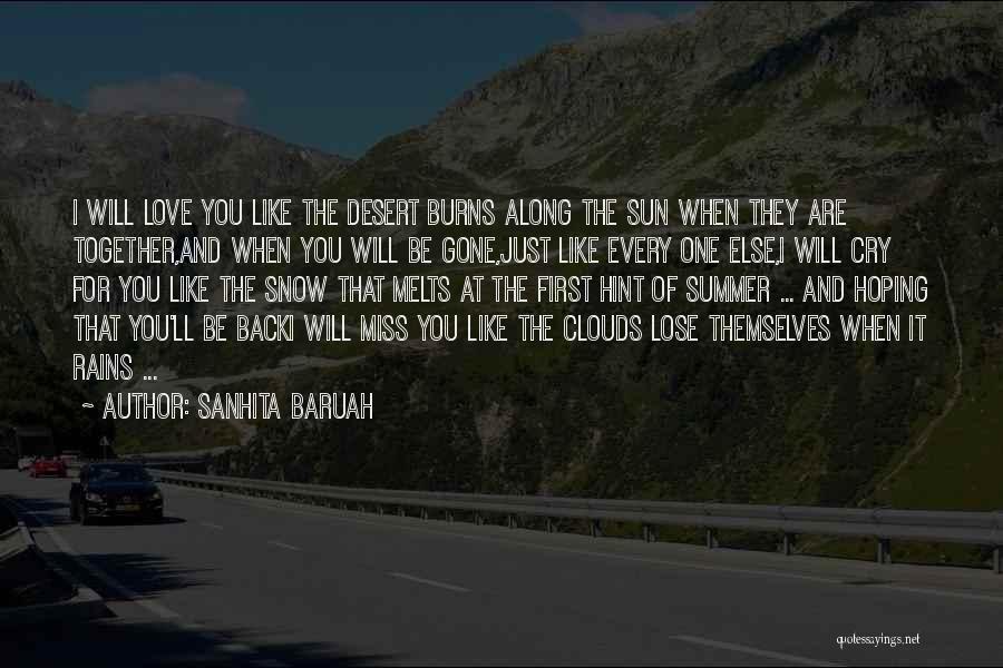 Love Hint Quotes By Sanhita Baruah