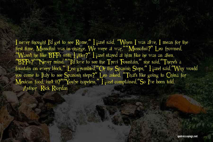 Love Hitler Quotes By Rick Riordan