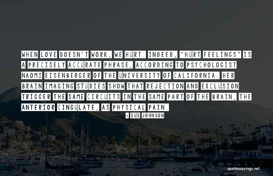 Love Hurt Feelings Quotes By Sue Johnson