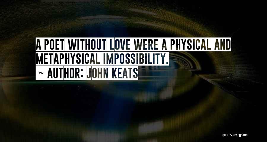 Love Impossibility Quotes By John Keats