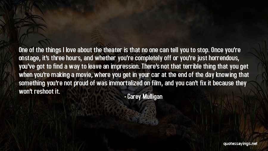 Love In Car Quotes By Carey Mulligan Love In Car Quotes By Carey Mulligan