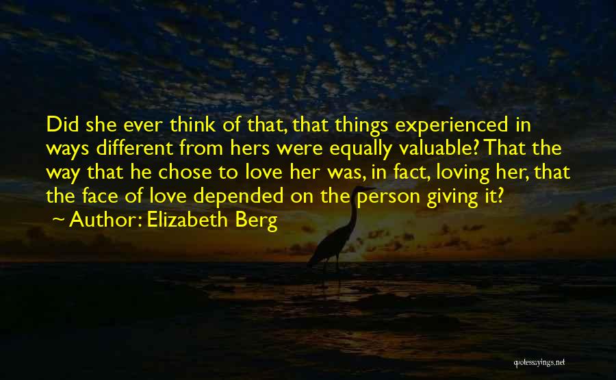 Love In Different Ways Quotes By Elizabeth Berg