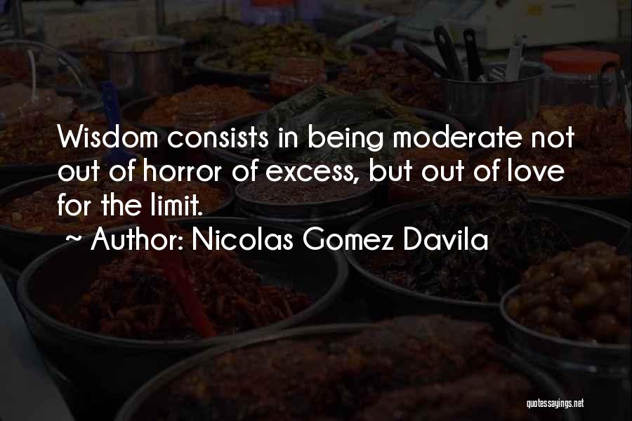 Love In Excess Quotes By Nicolas Gomez Davila