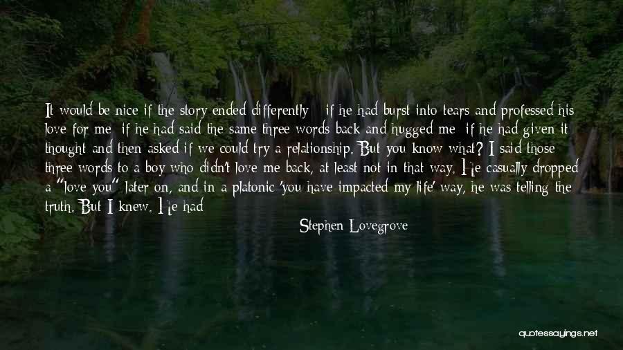 Love In Later Life Quotes By Stephen Lovegrove