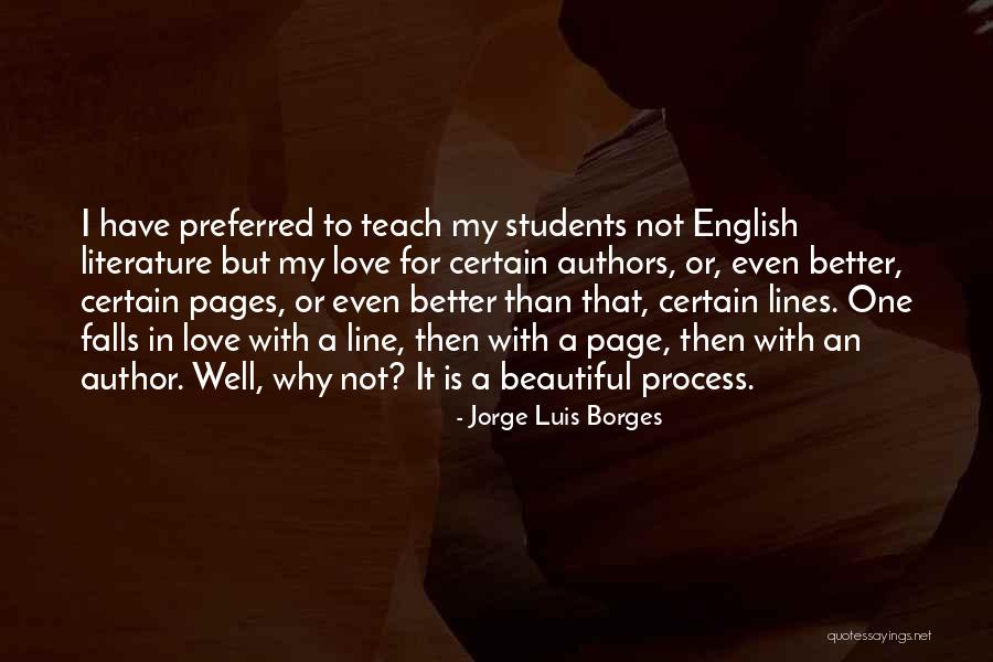 Love In One Line Quotes By Jorge Luis Borges