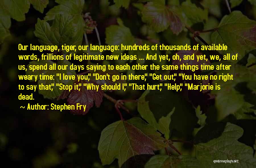 Love In Right Time Quotes By Stephen Fry