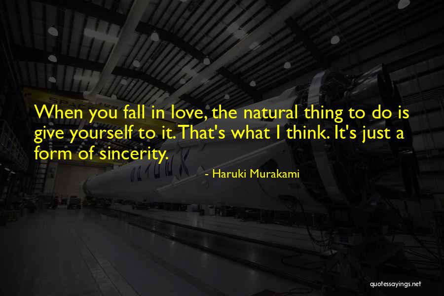 Love In The Fall Quotes By Haruki Murakami