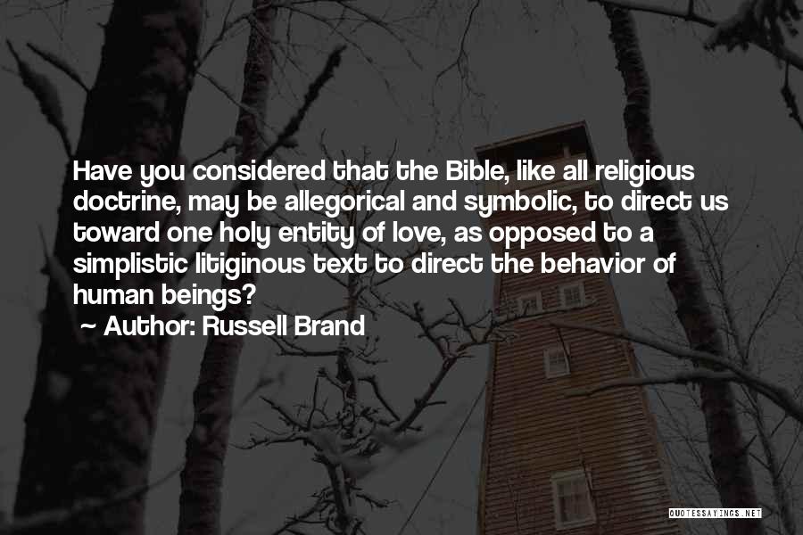 Love In The Holy Bible Quotes By Russell Brand