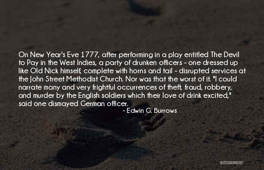 Love In The New Year Quotes By Edwin G. Burrows