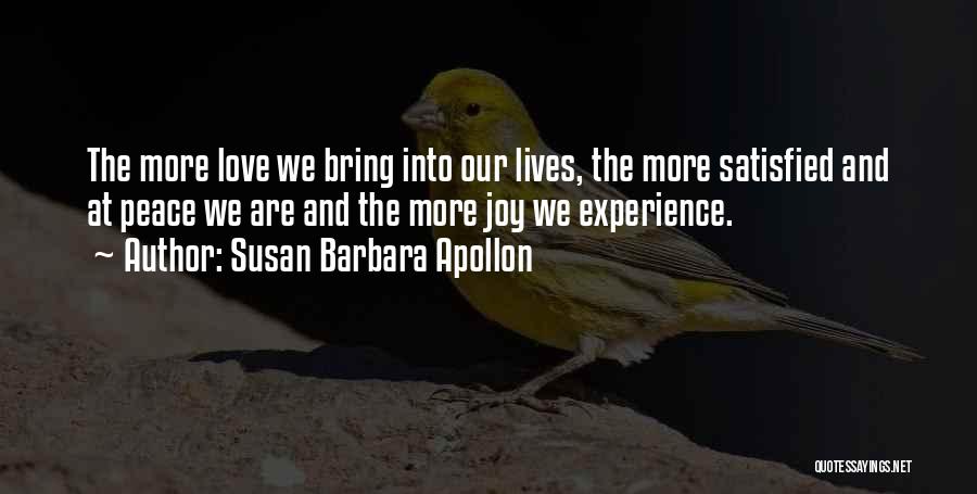 Love Insights Quotes By Susan Barbara Apollon