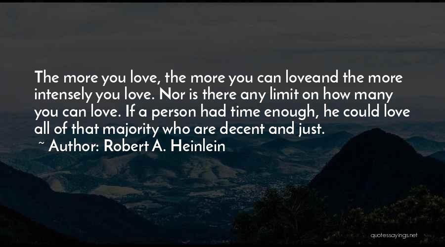 Love Intensely Quotes By Robert A. Heinlein