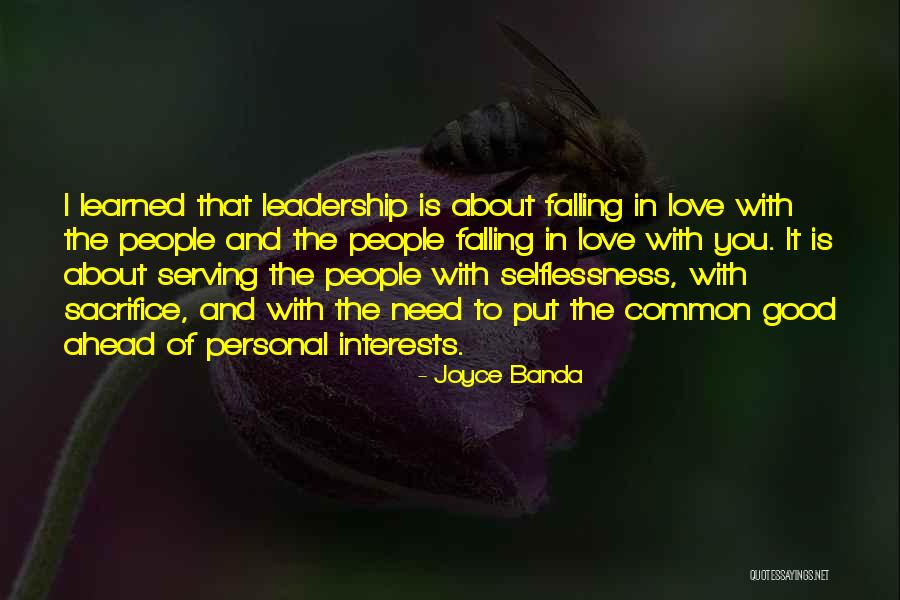 Love Interests Quotes By Joyce Banda