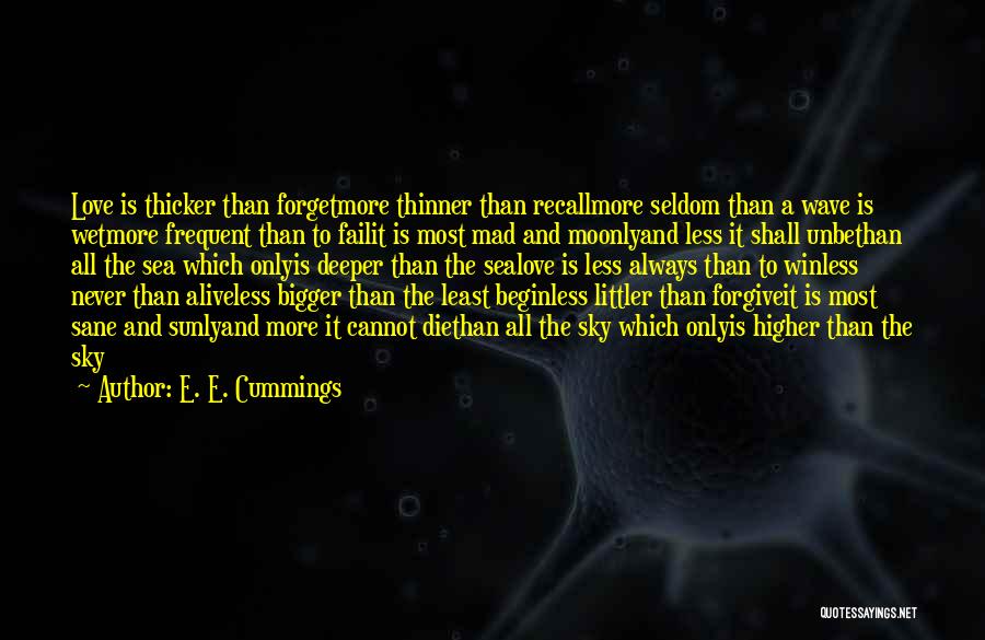 Love Is Bigger Quotes By E. E. Cummings