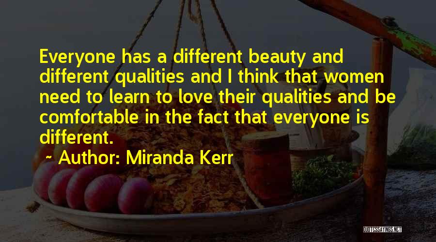 Love Is Different For Everyone Quotes By Miranda Kerr