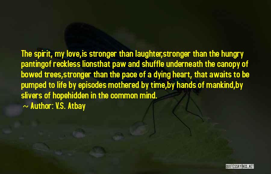 Love Is Laughter Quotes By V.S. Atbay