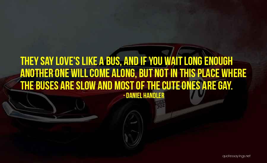 Love Is Like A Bus Quotes By Daniel Handler Love Is Like A Bus Quotes By Daniel Handler