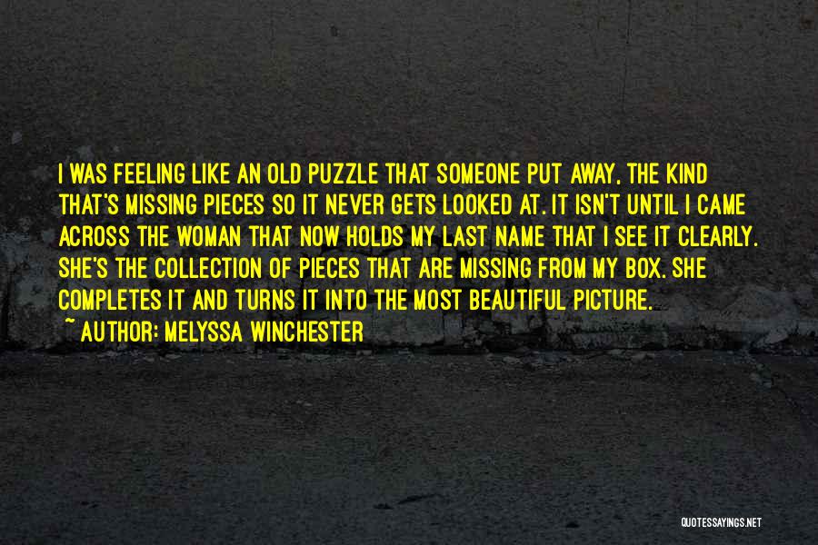 Love Is Like A Puzzle Quotes By Melyssa Winchester