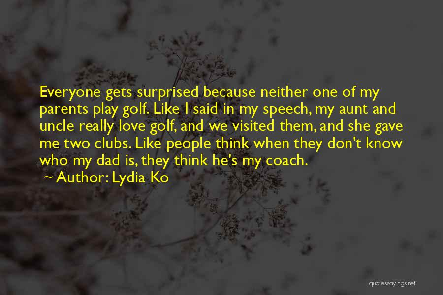 Love Is Like Golf Quotes By Lydia Ko