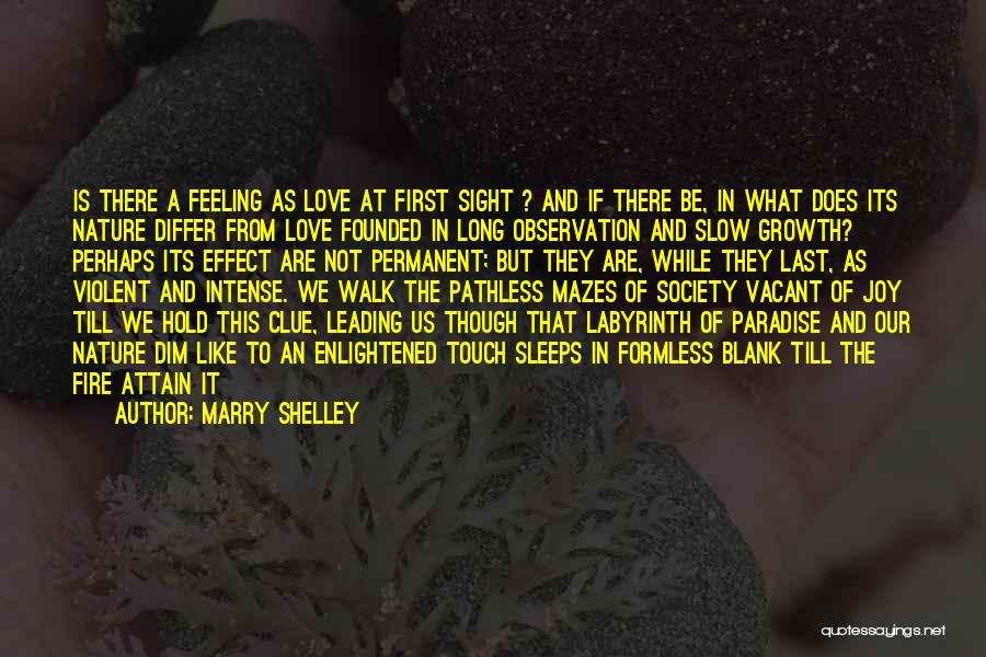 Love Is Like Nature Quotes By Marry Shelley