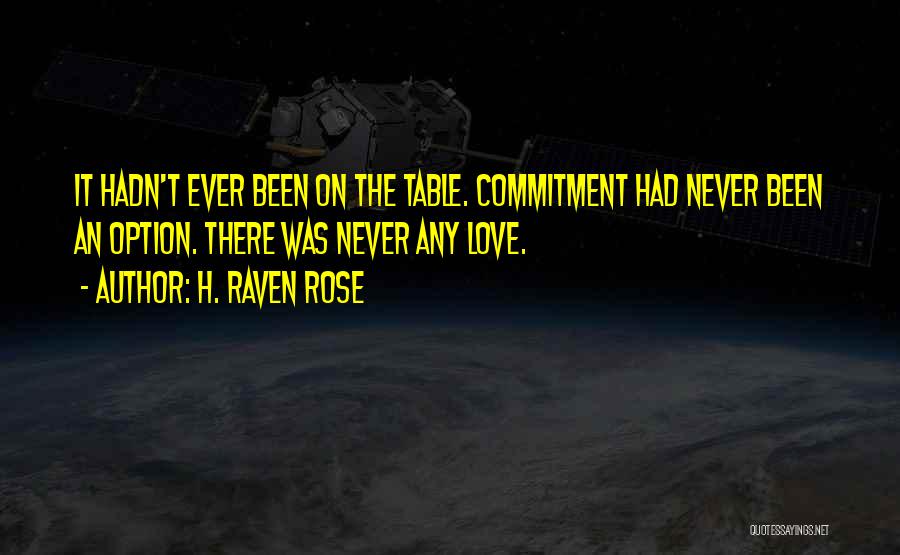 Love Is Not An Option Quotes By H. Raven Rose