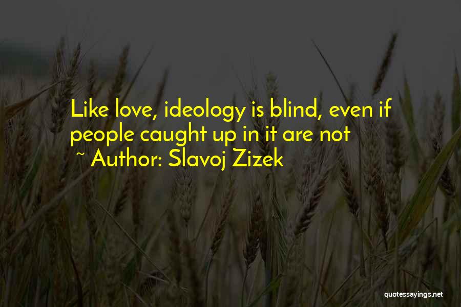 Love Is Not Blind Quotes By Slavoj Zizek