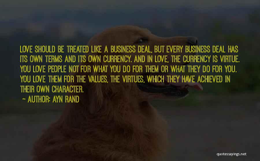 Love Is Not Business Quotes By Ayn Rand