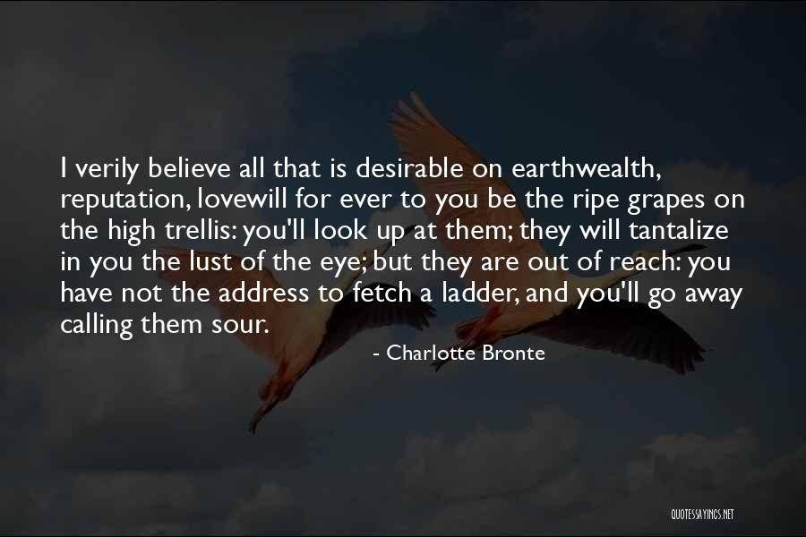 Love Is Not Lust Quotes By Charlotte Bronte