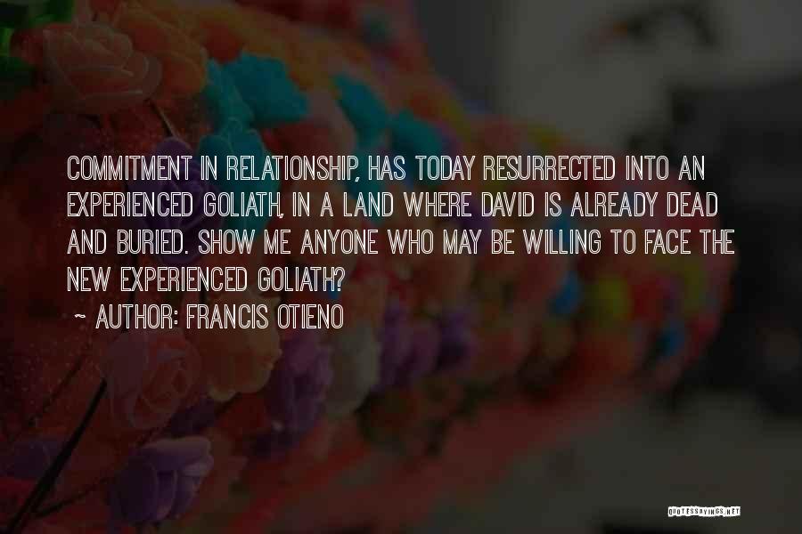 Love Is Not To Show Off Quotes By Francis Otieno