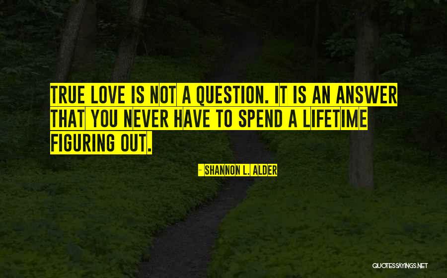 Love Is Not Waste Of Time Quotes By Shannon L. Alder