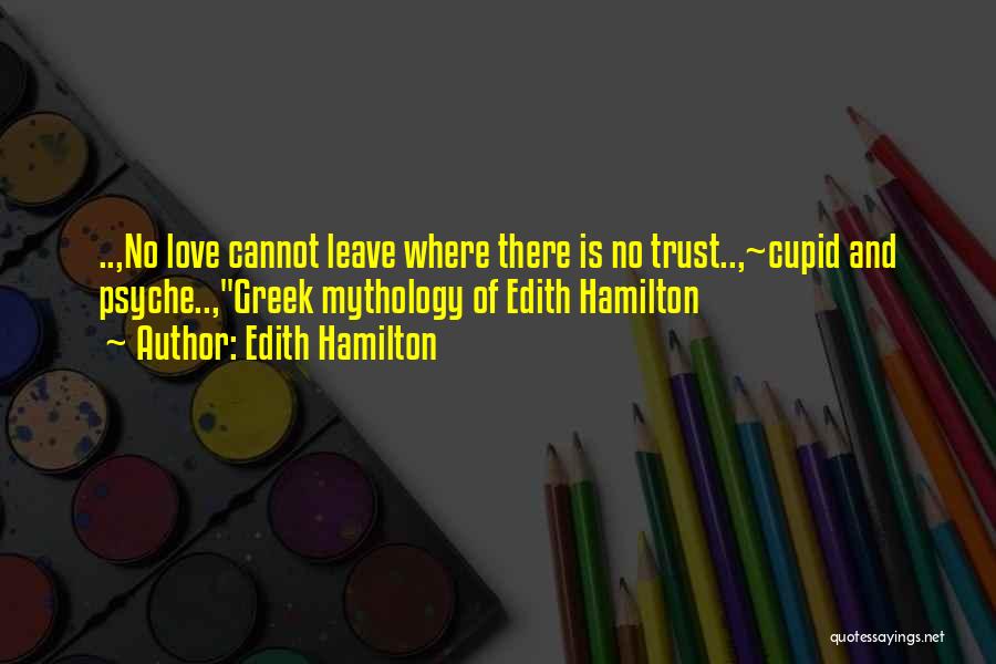 Love Is Nothing Without Trust Quotes By Edith Hamilton