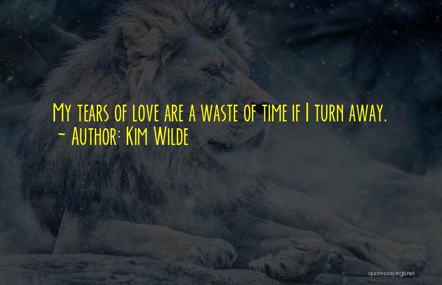 Love Is Such A Waste Of Time Quotes By Kim Wilde