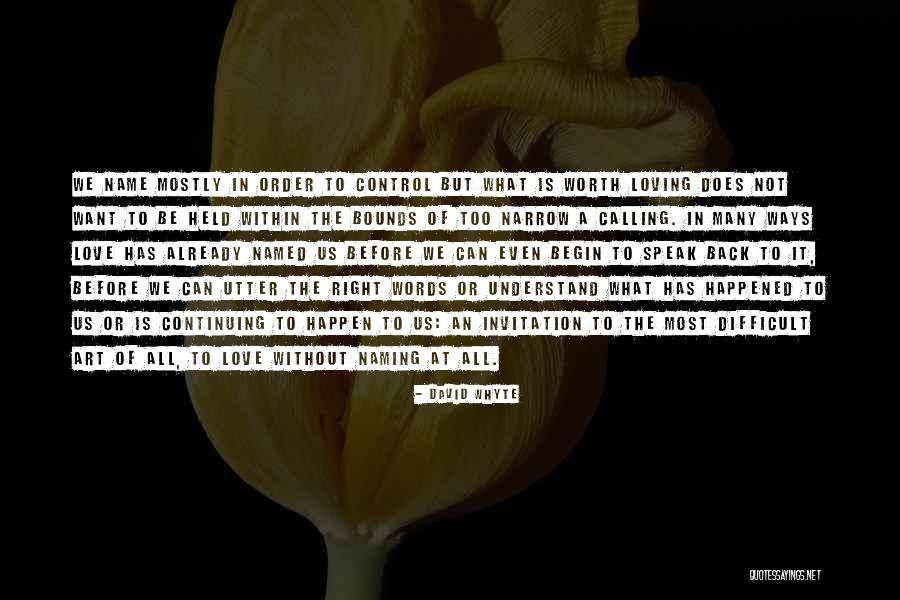 Love Is Worth Quotes By David Whyte Love Is Worth Quotes By David Whyte
