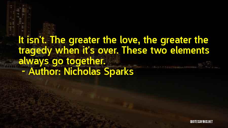Love Isn Quotes By Nicholas Sparks