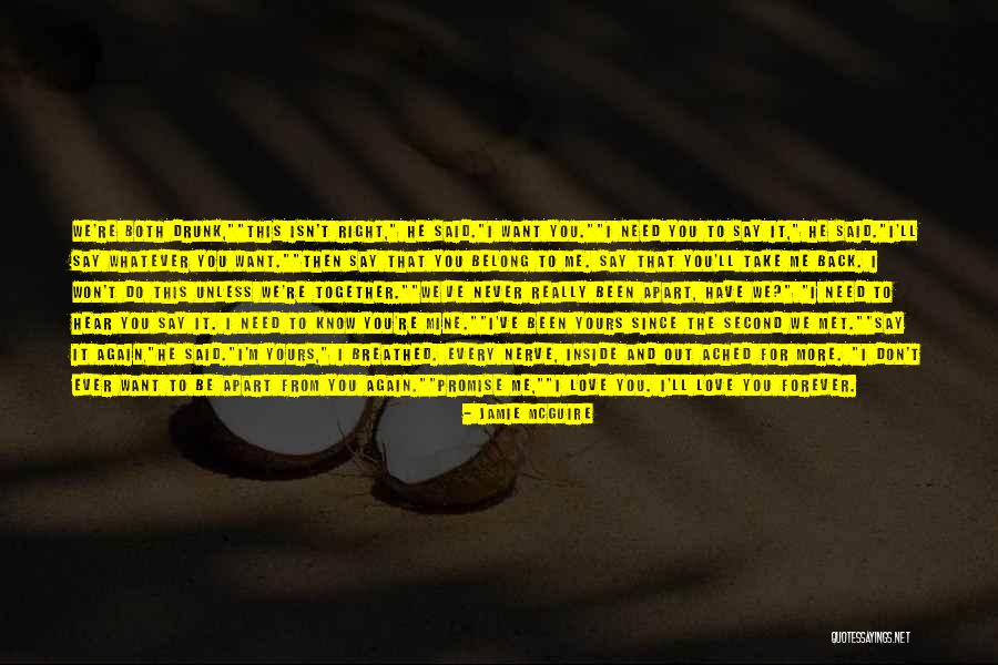 Love Isn't For Me Quotes By Jamie McGuire Love Isn't For Me Quotes By Jamie McGuire