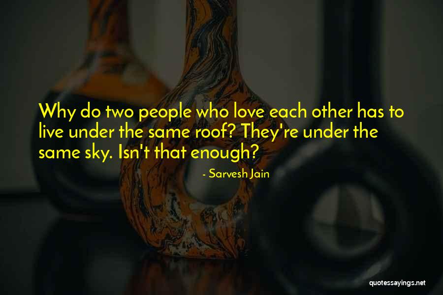 Love Isn't The Same Quotes By Sarvesh Jain