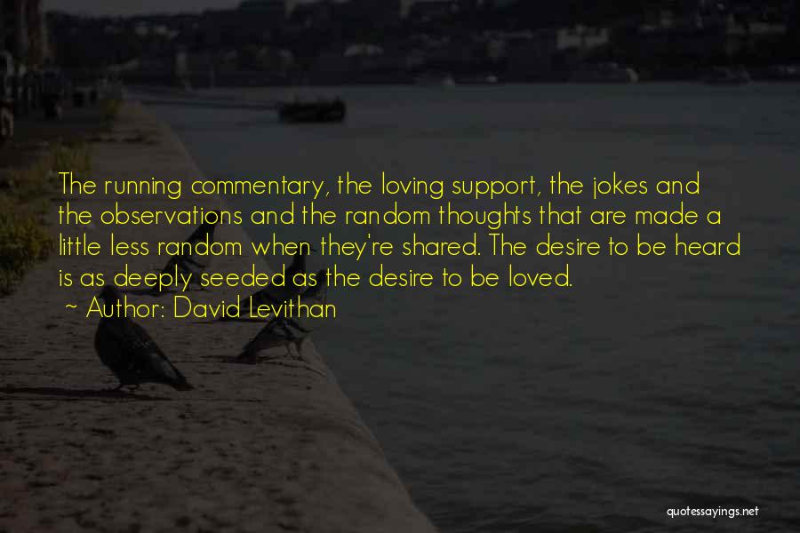 Love Jokes Quotes By David Levithan