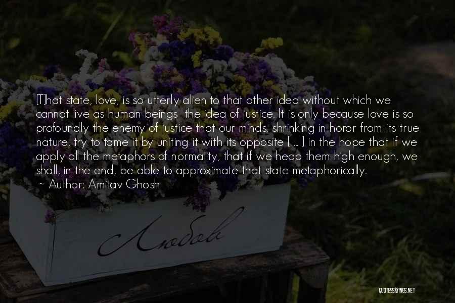 Love Justice Quotes By Amitav Ghosh