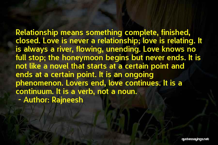 Love Knows No End Quotes By Rajneesh