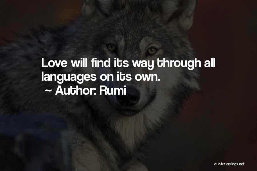 Love Languages Quotes By Rumi