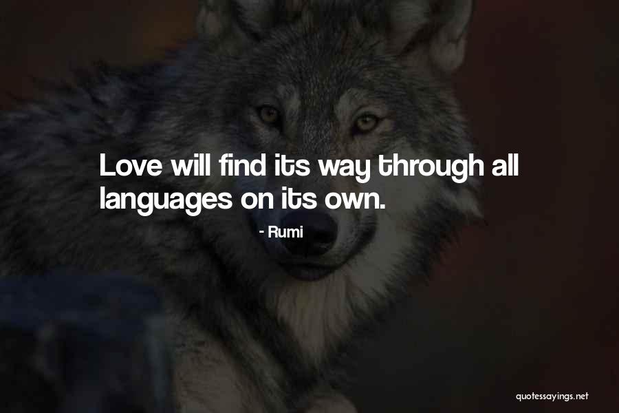 Love Languages Quotes By Rumi