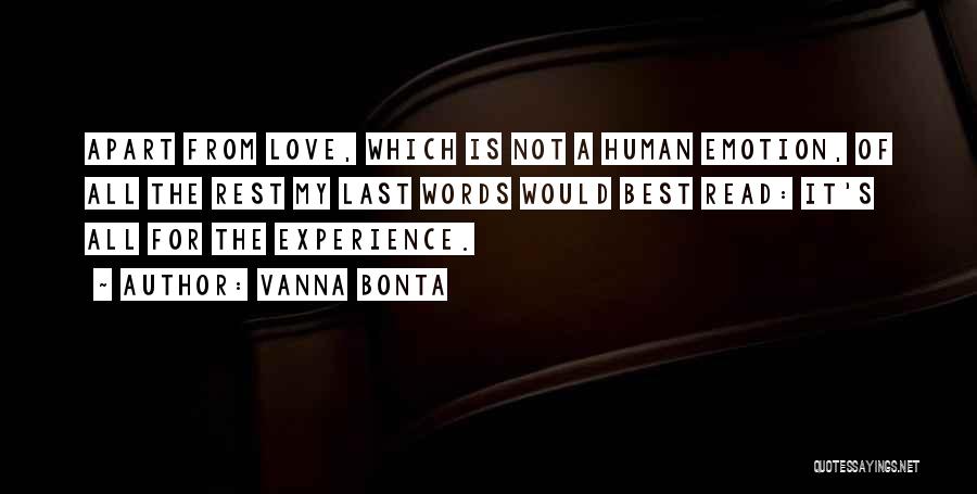 Love Lasts Quotes By Vanna Bonta